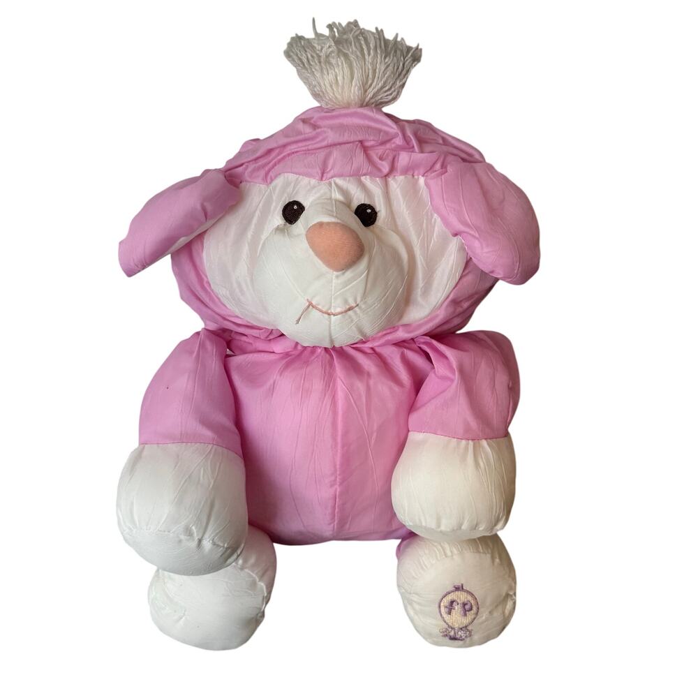 Vintage Fisher-Price Puffalump pink lamb Model #8002 1986 RARE Collectible Toy